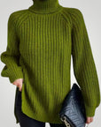 Pull Oversize à Col Roulé Confortable 2 - Mode Lumière