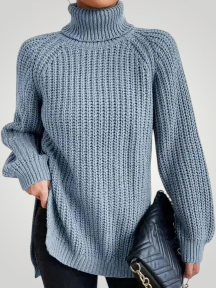 Pull Oversize à Col Roulé Confortable 13 - Mode Lumière