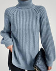 Pull Oversize à Col Roulé Confortable 13 - Mode Lumière