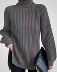 Pull Oversize à Col Roulé Confortable 4 - Mode Lumière