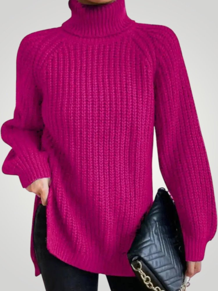 Pull Oversize à Col Roulé Confortable 11 - Mode Lumière