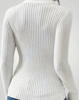 Pull Tricoté Col V Élégant et Confortable 2 - Mode Lumière