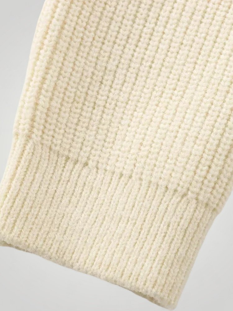 Pull Tricoté Élégant avec Détail Nœud 7 - Mode Lumière