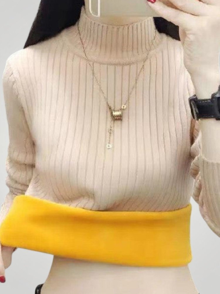 Pull à Col Roulé Côtelé Élégant et Confortable 7 - Mode Lumière