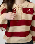 Pull d Automne Chic avec Nœud Élégant 2 - Mode Lumière