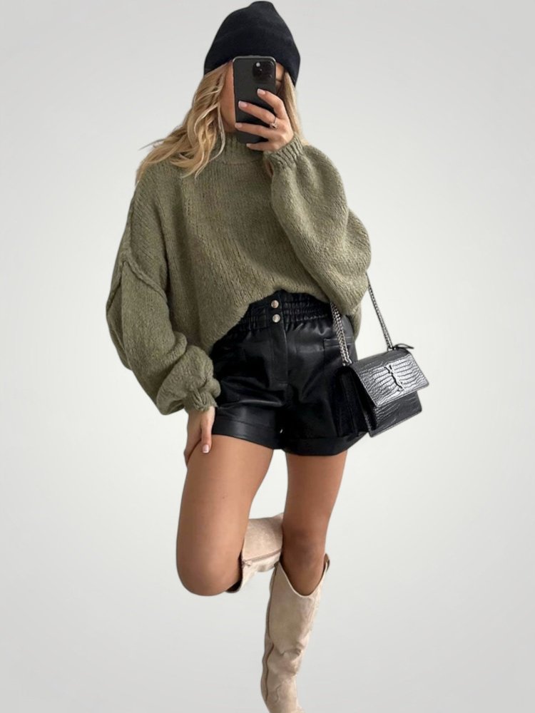 Pull d’Automne Oversize Chic et Confortable 2 - Mode Lumière