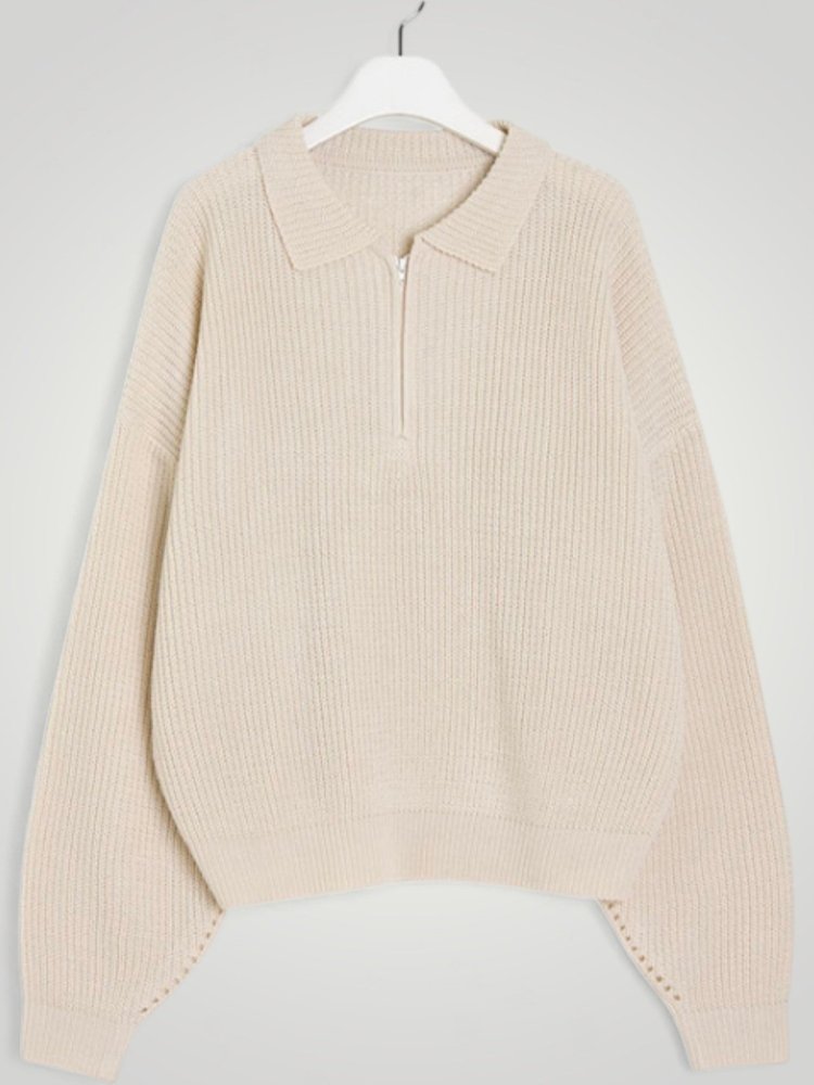 Pull d’Hiver avec Col Plié Élégant et Confortable 9 - Mode Lumière