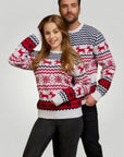 Pull de Noël à Motif Festif pour Tous 3 - Mode Lumière