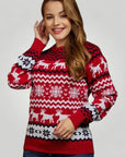 Pull de Noël à Motif Festif pour Tous 2 - Mode Lumière