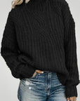 Pull en Tricot Élégant au Col Haut 1 - Mode Lumière