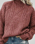 Pull en Tricot Élégant au Col Haut 5 - Mode Lumière