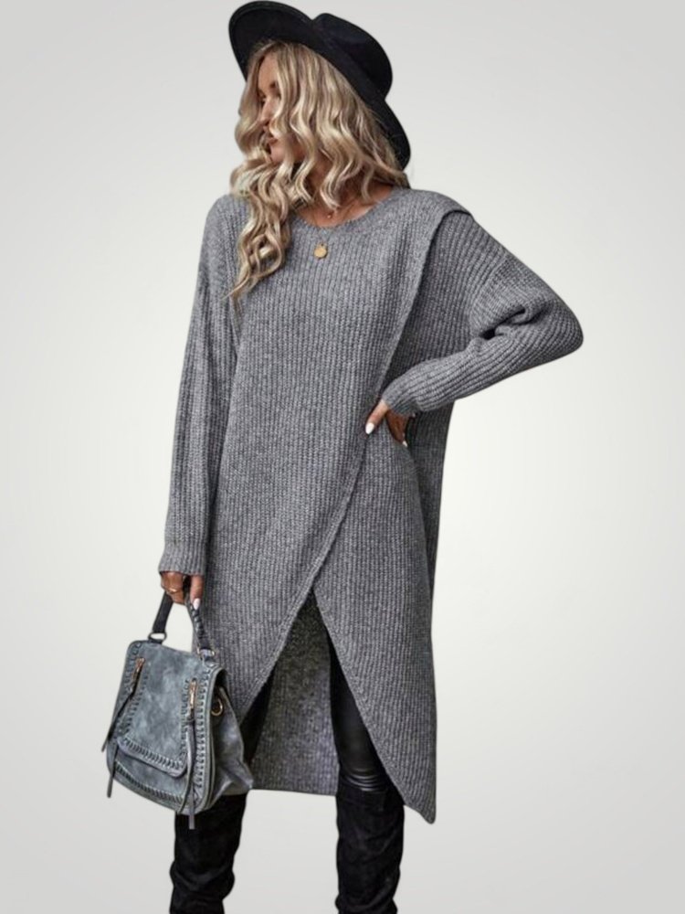 Robe Élégante Femme à Manches Longues Confortable