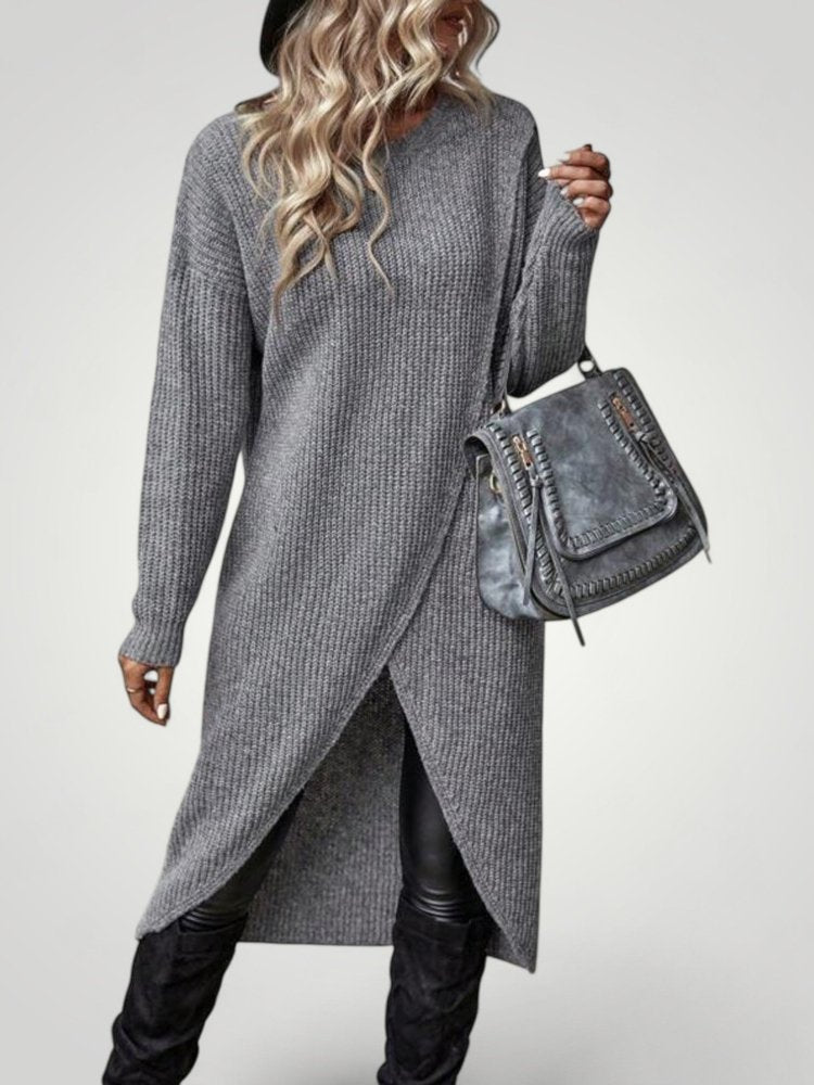 Robe Élégante Femme à Manches Longues Confortable