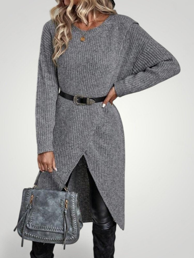 Robe Élégante Femme à Manches Longues Confortable