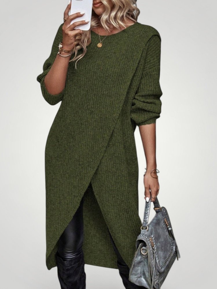 Robe Élégante Femme à Manches Longues Confortable