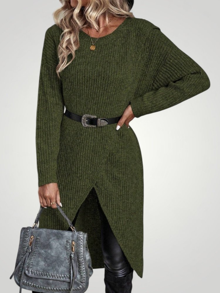 Robe Élégante Femme à Manches Longues Confortable