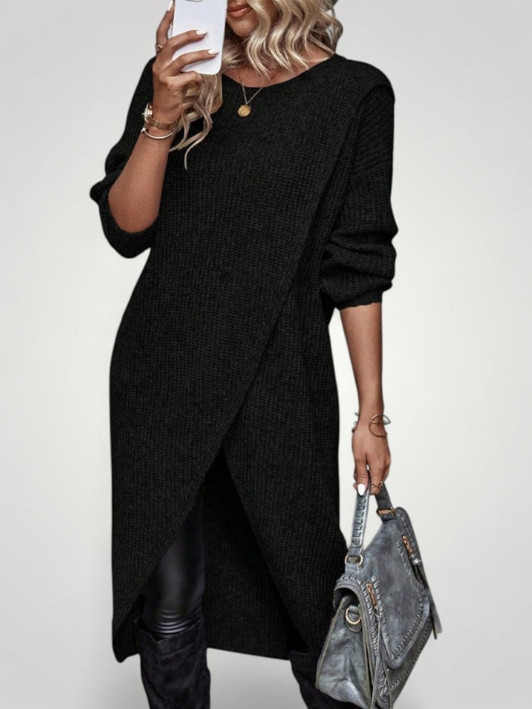 Robe Élégante Femme à Manches Longues Confortable