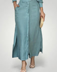 Robe Élégante Femme à Manches Longues avec Col V