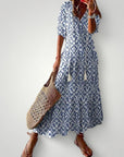 Robe Longue Femme Évasée Élégante et Confortable