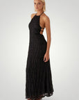 Robe Longue Femme Élégante à Col Halter