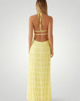 Robe Longue Femme Élégante à Col Halter