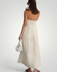Robe Maxi Décontractée Femme Sans Bretelles