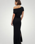 Robe Maxi Femme Élégante à Épaules Dénudées
