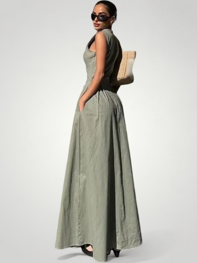 Robe Maxi Moulante Femme au Style Élégant