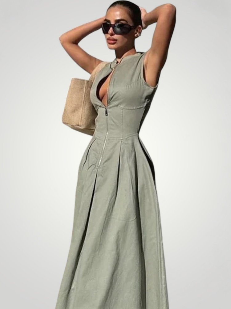 Robe Maxi Moulante Femme au Style Élégant