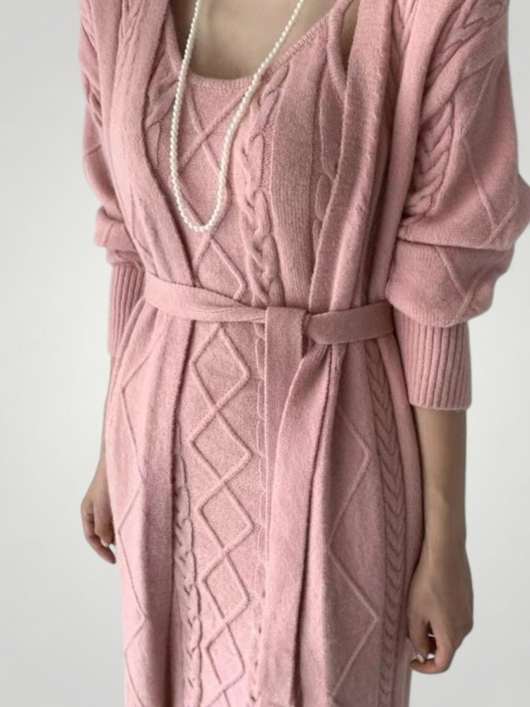 Robe Maxi Tricotée Femme Élégante et Confortable