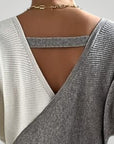 Robe Midi Femme Chic à Col V Confortable