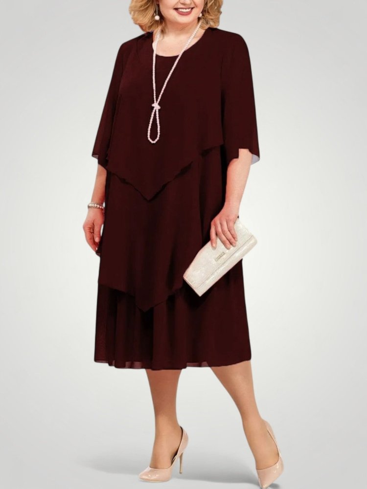 Robe Midi Femme Chic au Design Élégant