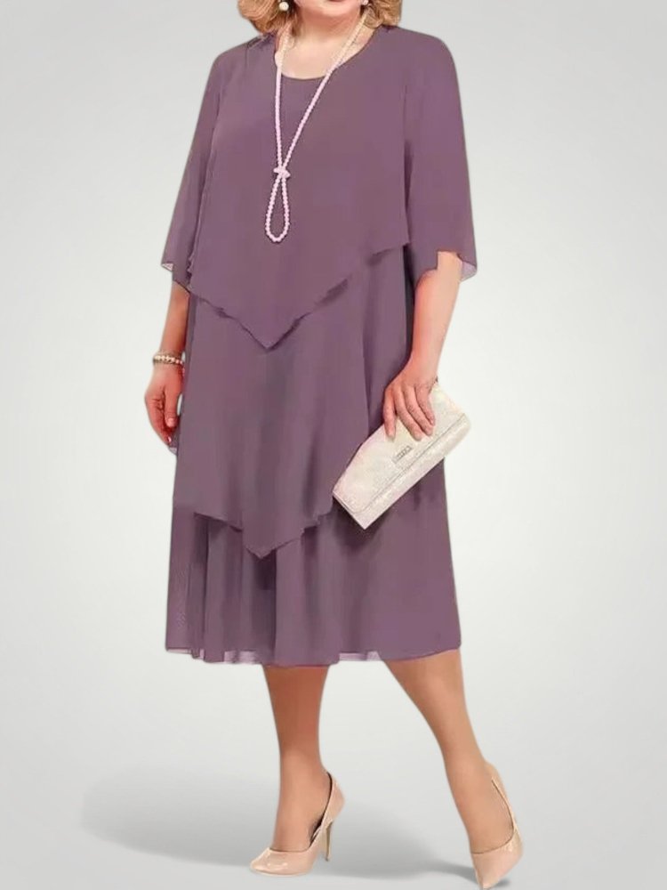 Robe Midi Femme Chic au Design Élégant