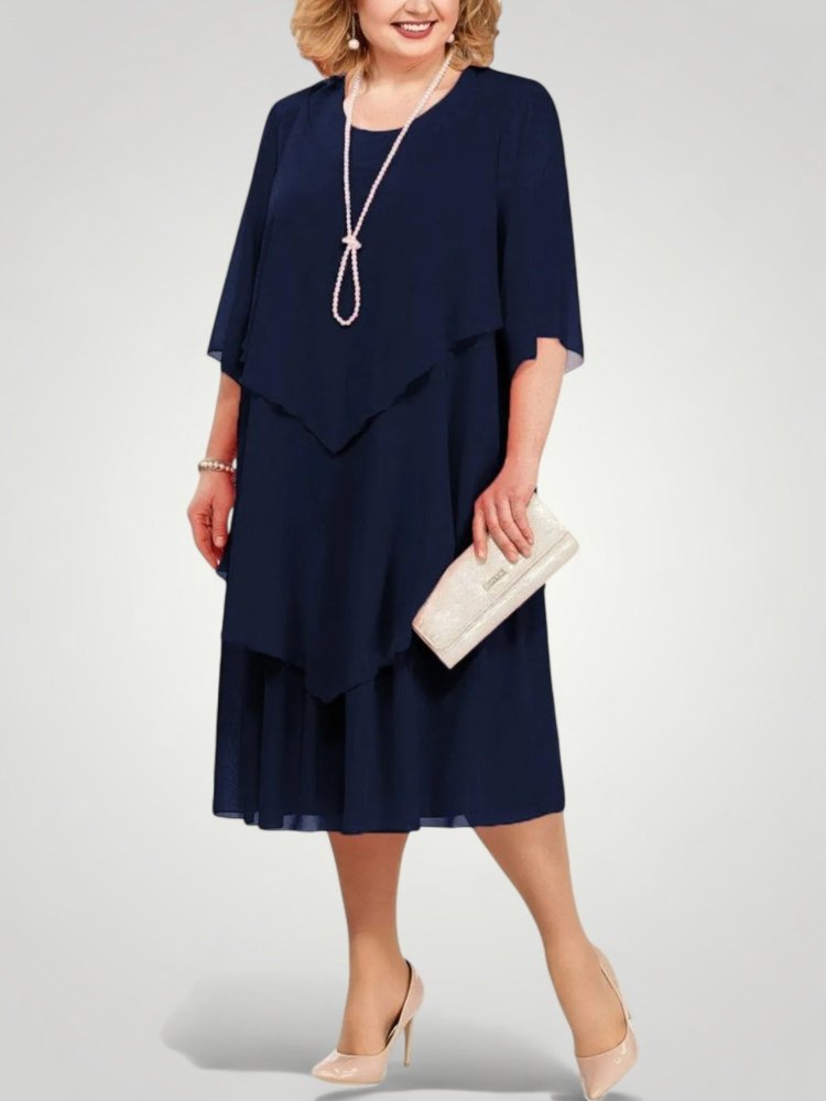 Robe Midi Femme Chic au Design Élégant