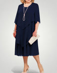 Robe Midi Femme Chic au Design Élégant