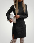 Robe Midi Tricotée Femme Élégante et Confortable
