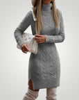 Robe Midi Tricotée Femme Élégante et Confortable