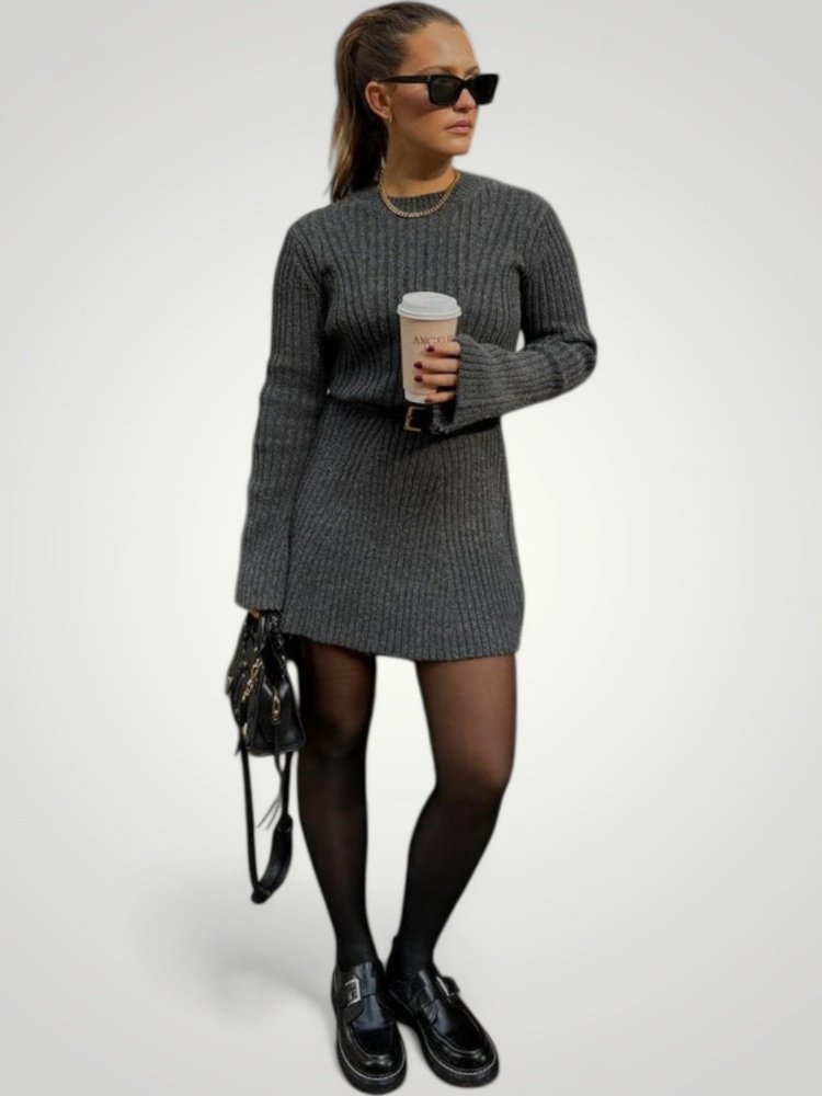 Robe Mini Femme Slim-Fit Chic et Confortable
