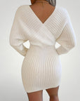 Robe Pull Col V Élégante et Confortable 6 - Mode Lumière
