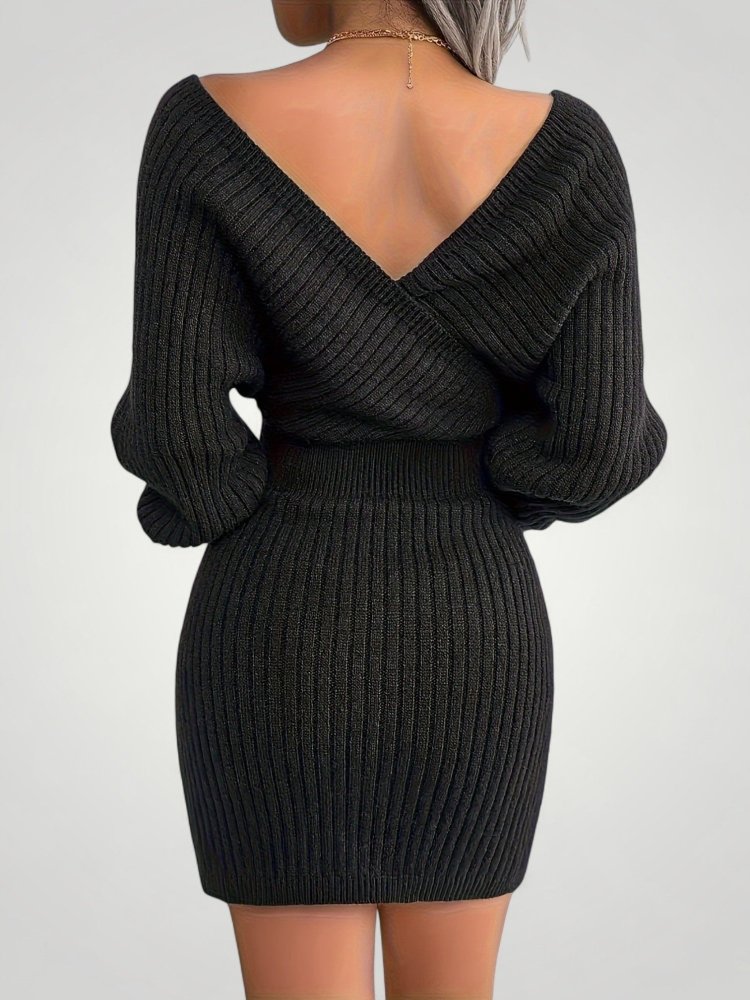 Robe Pull Col V Élégante et Confortable 9 - Mode Lumière
