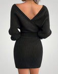 Robe Pull Col V Élégante et Confortable 9 - Mode Lumière