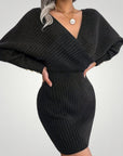 Robe Pull Col V Élégante et Confortable 10 - Mode Lumière