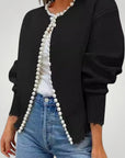 Veste Cardigan Élégante avec Broderies Raffinées 1 - Mode Lumière