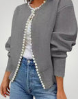 Veste Cardigan Élégante avec Broderies Raffinées 4 - Mode Lumière