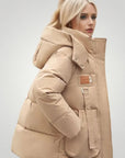 Veste d'Hiver Matelassée Imperméable avec Capuche 3 - Mode Lumière