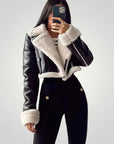 Veste en Similicuir Doublure Douce Élégante 1 - Mode Lumière