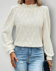 Blouse Élégante à Col Montant 0