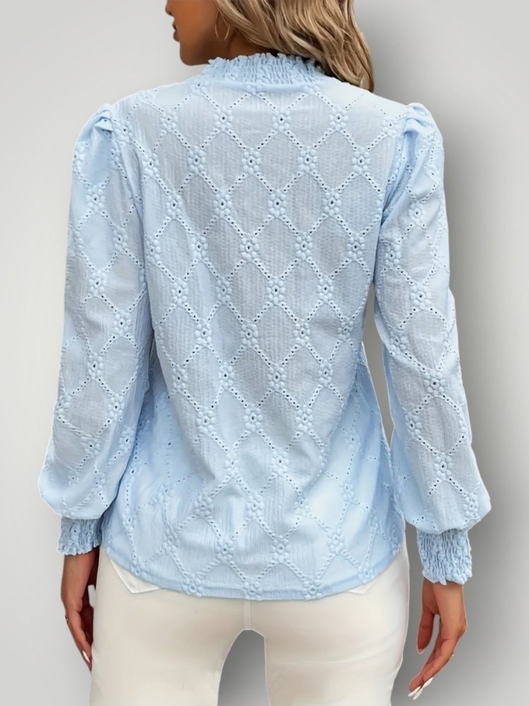 Blouse Élégante à Col Montant 6