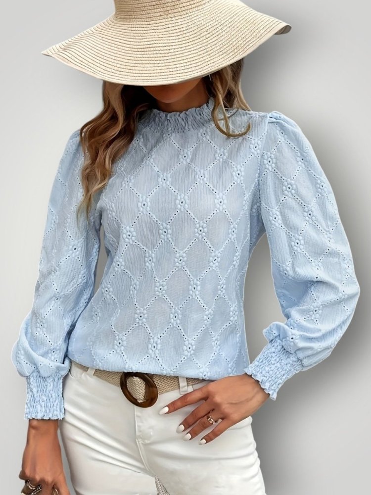 Blouse Élégante à Col Montant 4