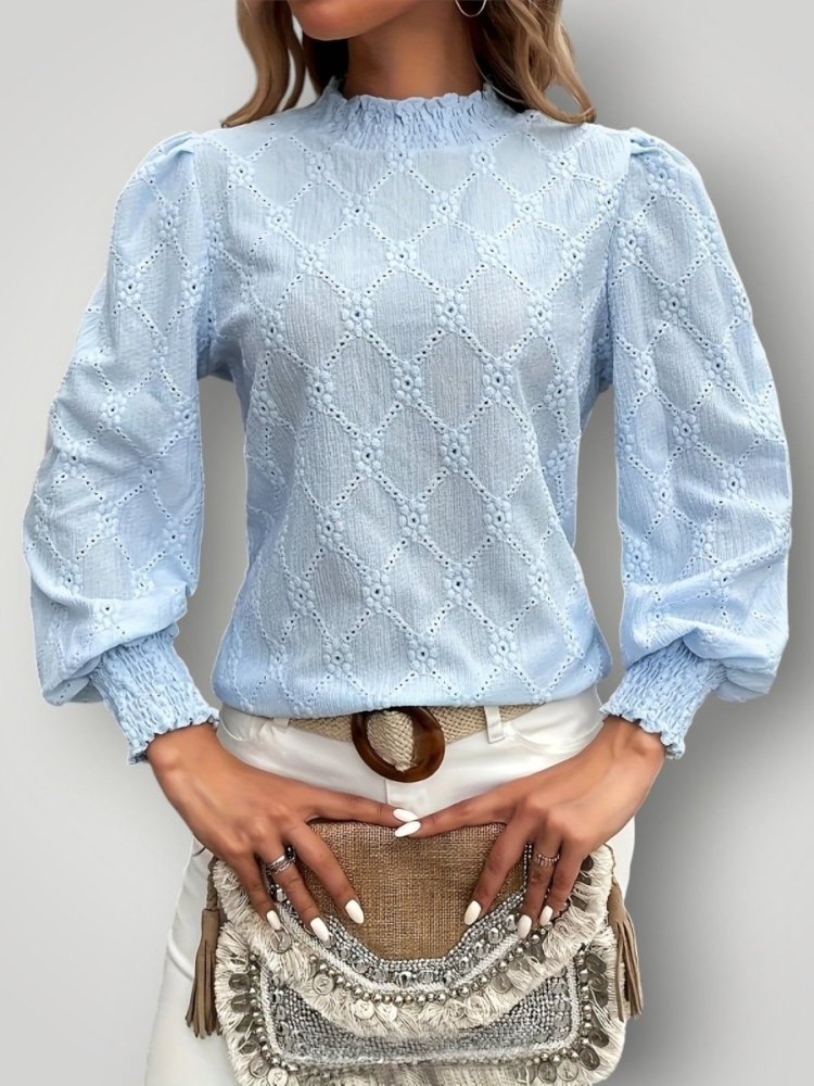 Blouse Élégante à Col Montant 3
